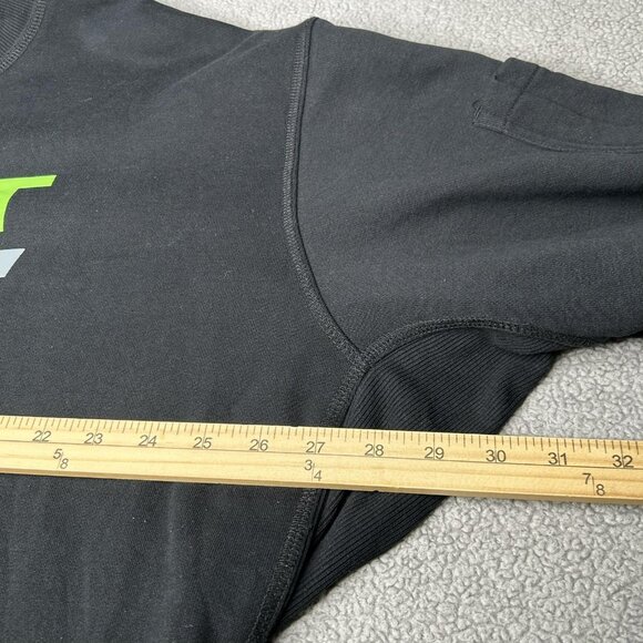 Ariat Rebar Workman Logo Sweatshirt Mens 2XL Tall Black Crewneck Fleece Pullover - Picture 4 of 14